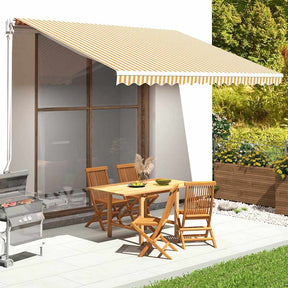 Vidaxl Ersatztuch für Luifel 4,5 x 3,5 m gelb und weiß