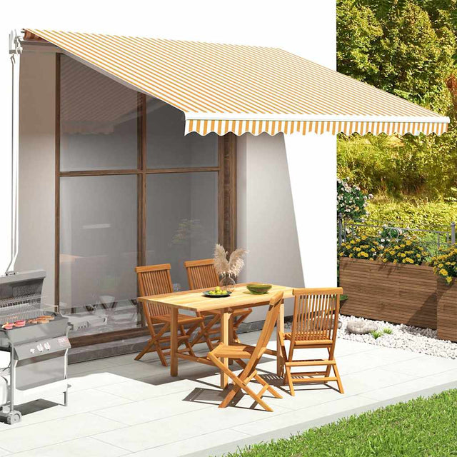 Vidaxl Ersatztuch für Luifel 4,5 x 3,5 m gelb und weiß