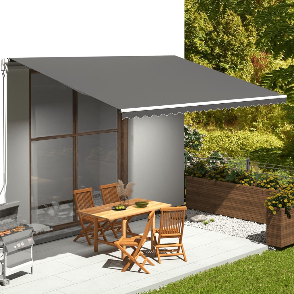 VIDAXL -Ersatztuch für Luifel 5x3,5 m Anthrazit -gelöscht