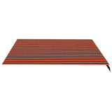 Vidaxx Ersatztuch für Markise 4x3,5 m Orange und Braun