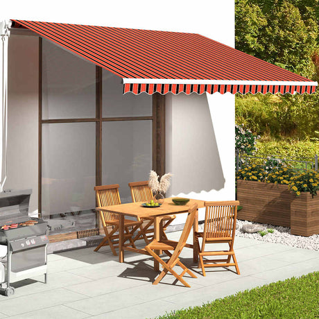 Vidaxl Ersatztuch für Luifel 4,5 x 3,5 m orange und braun
