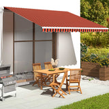 Vidaxl Ersatztuch für Luifel 4,5 x 3,5 m orange und braun