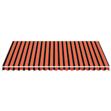 Vidaxx Ersatztuch für Markise 5x3,5 m Orange und Braun