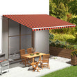 Vidaxx Ersatztuch für Markise 5x3,5 m Orange und Braun