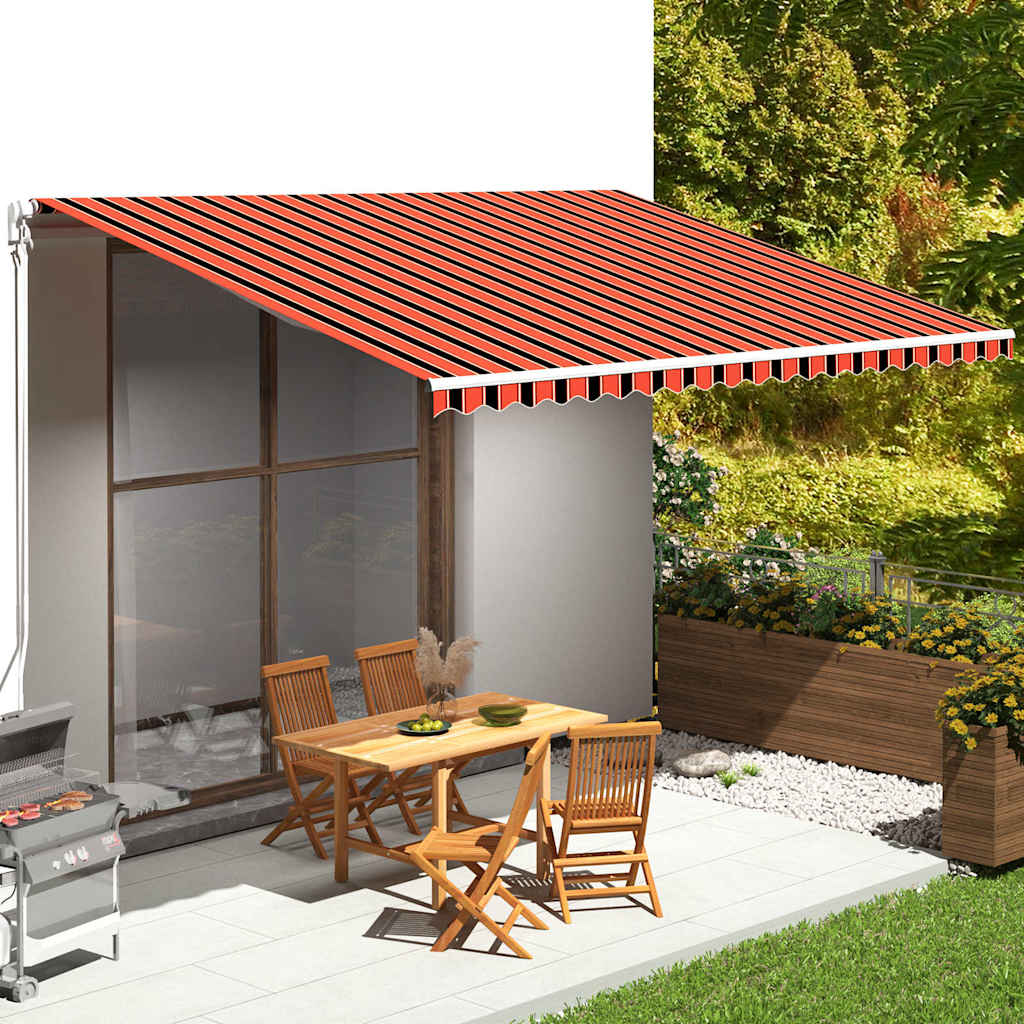 Vidaxx Ersatztuch für Markise 5x3,5 m Orange und Braun