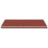Vidaxx Ersatztuch für Markise 6x3,5 m Orange und Braun
