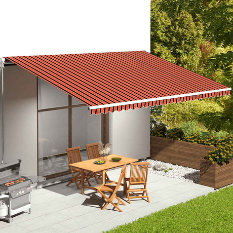Vidaxx Ersatztuch für Markise 6x3,5 m Orange und Braun