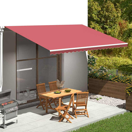 Vidaxl Ersatztuch für Luifel 5x3 M Bordeaux Rot