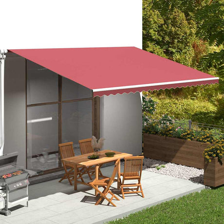 Vidaxl Ersatztuch für Luifel 5x3,5 M Bordeaux rot