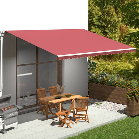 Vidaxl Ersatztuch für Luifel 5x3,5 M Bordeaux rot