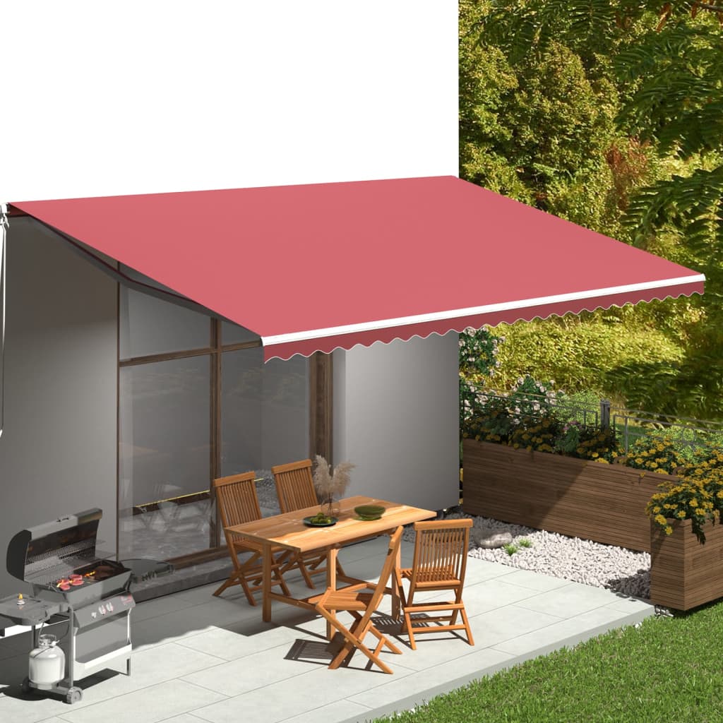 Vidaxl Ersatztuch für Luifel 6x3 M Bordeaux Rot