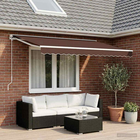 Vidaxl Ersatztuch für Luifel 4,5x3 m braun