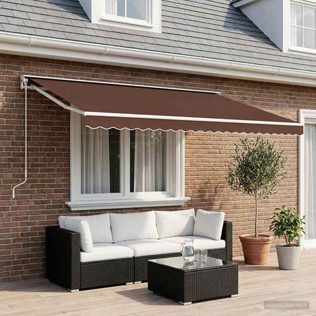 Vidaxl Ersatztuch für Luifel 6x3,5 m braun