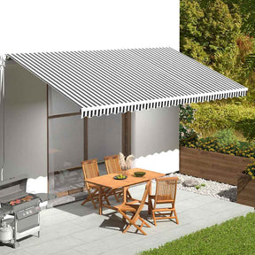 Vidaxl Ersatztuch für Luifel 6x3 m Anthrazit -geläutet und weiß