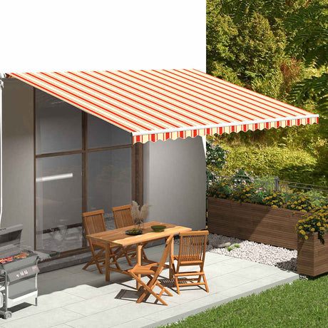 Vidaxl Ersatztuch für Luifel 5x3,5 m gelb und orange