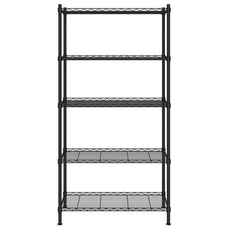 Vidaxx Lagerregal 5-lagig 250 kg 90x35x180 cm schwarz