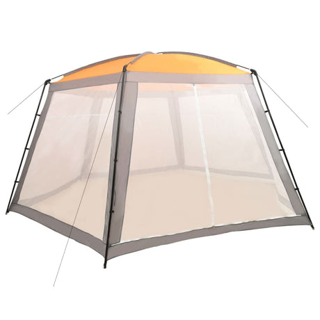 Vidaxl Schwimmbadzelt 660x580x250 cm Stoff grau