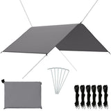 VIDAXL -Deckung Segel 3x2,85 m Grau