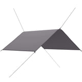 VIDAXL -Deckung Segel 3x2,85 m Grau