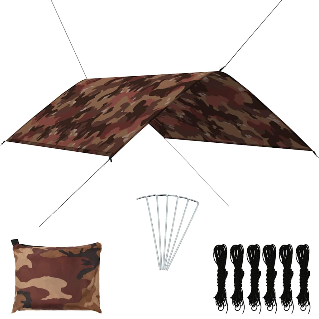 VIDAXL -Abdeckung Segel 3x2 m Tarnung