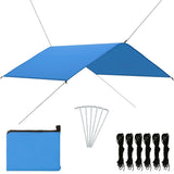 VIDAXL -Deckung Segel 4x4 m blau
