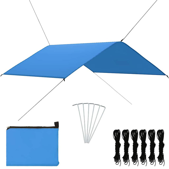 VIDAXL -Deckung Segel 4x4 m blau