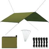 Vidaxl Dek Segel 4x4 m grün