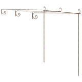 Vidaxl Tuinpergola 3x3x2,5 m Eisen -Antikebraun
