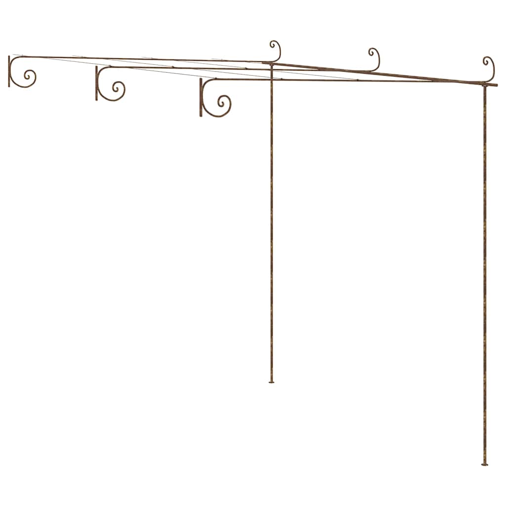 Vidaxl Tuinpergola 3x3x2,5 m Eisen -Antikebraun