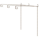 Vidaxl Tuinpergola 3x3x2,5 m Eisen -Antikebraun