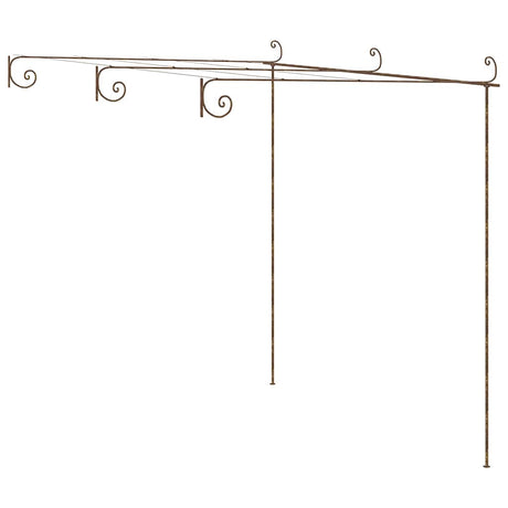 Vidaxl Tuinpergola 3x3x2,5 m Eisen -Antikebraun