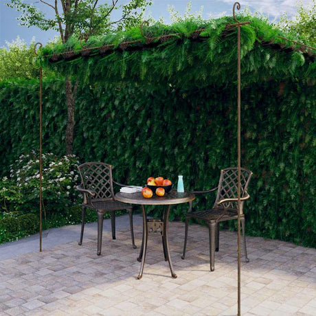 Vidaxl Tuinpergola 4x3x2,5 m Eisen Antiquitätenbraun