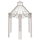Vidaxl Gartenpavillon 400x258x378 cm Eisen Antiquitätenbraun