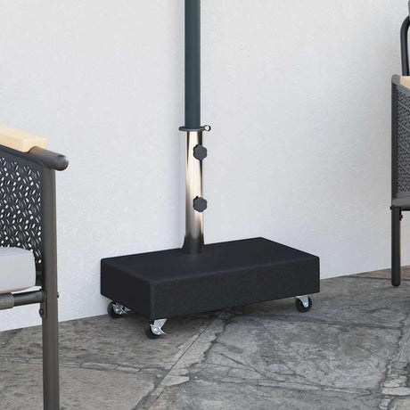 Vidaxl Parasol -Fuß 45x25x8 cm Granit schwarz