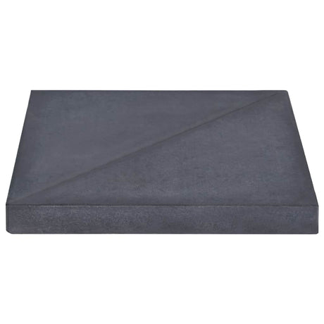Vidaxl parasolvoetplaat vierkant 15 kg graniet zwart