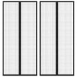 Vidaxl Insektentürvorhänge 2 PCs Magnetisch 210 x 90 cm schwarz