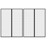 Vidaxl Insektentürvorhänge 2 PCs magnetisch 230x160 cm schwarz