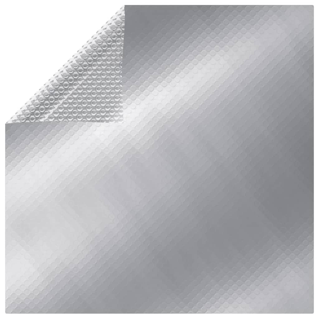 Vidaxl Pool Folie Solar Schwimmende rechteckige 6x4 m PE Silberfarbe