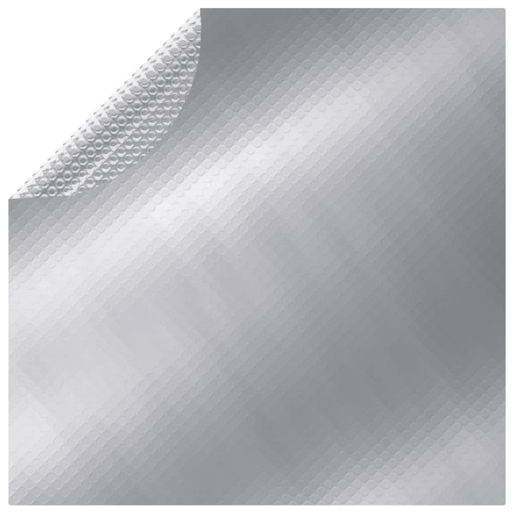 VIDAXL -Poolabdeckung 250 cm PE silberfarben