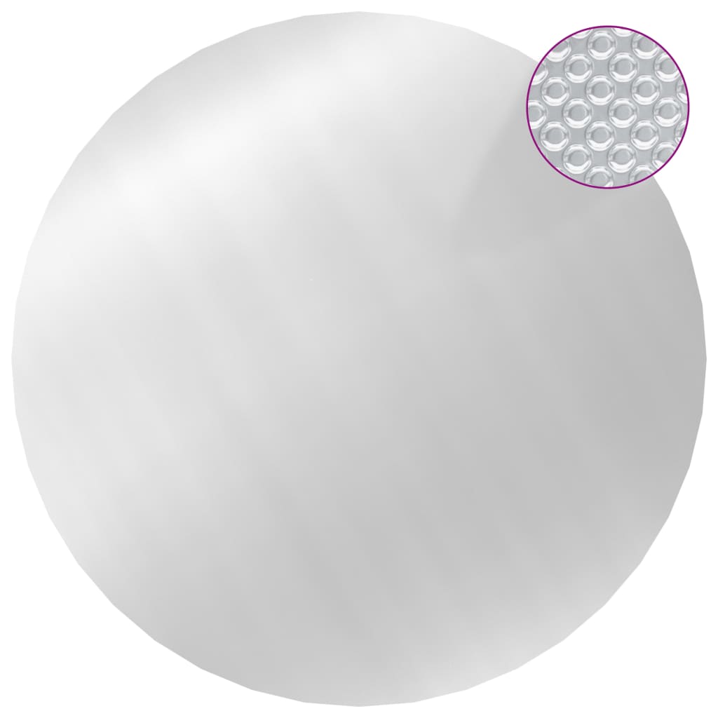 VIDAXL -Poolabdeckung 250 cm PE silberfarben