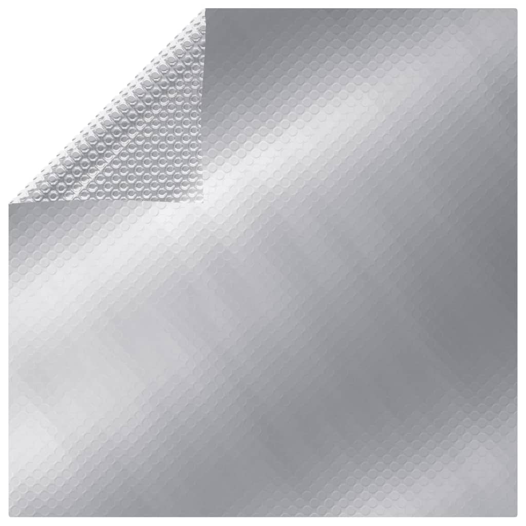 Vidaxl Poolabdeckung Rechteckige 1000x600 cm PE Silberfarbe