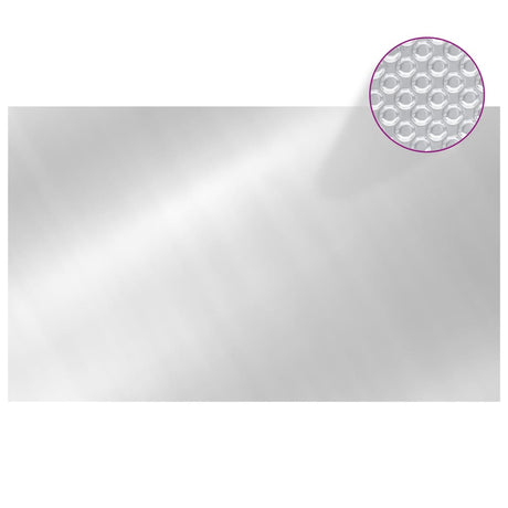 Vidaxl Poolabdeckung Rechteckige 1000x600 cm PE Silberfarbe
