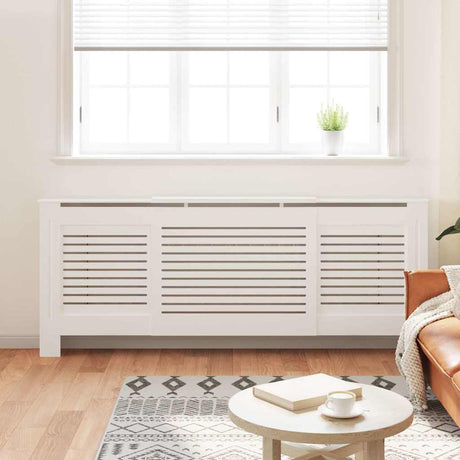 VIDAXL -Kühlerkonstruktion 205 cm MDF Weiß