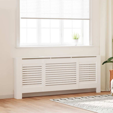 VIDAXL -Kühlerkonstruktion 205 cm MDF Weiß