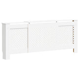 VIDAXL -Kühlerkonstruktion 205 cm MDF Weiß