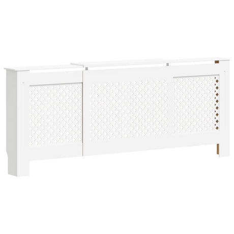 VIDAXL -Kühlerkonstruktion 205 cm MDF Weiß