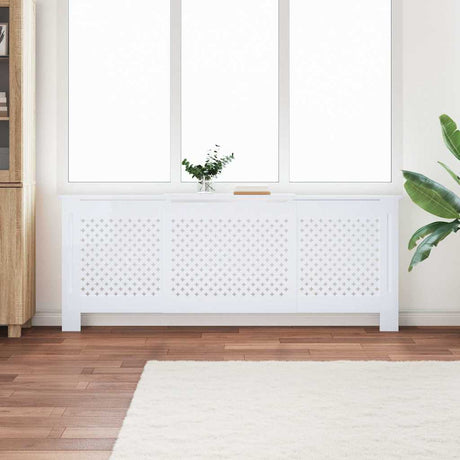 VIDAXL -Kühlerkonstruktion 205 cm MDF Weiß