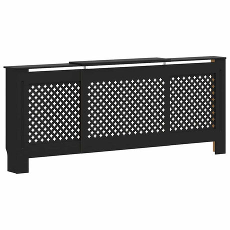 VIDAXL -Radiatorkonstruktion 205 cm MDF Schwarz
