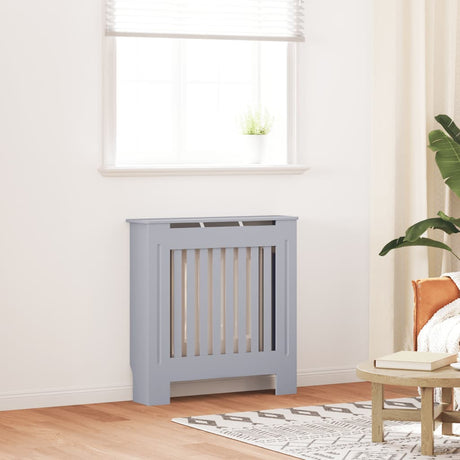 VIDAXL -Radiatorkonstruktion 78 cm MDF Grau
