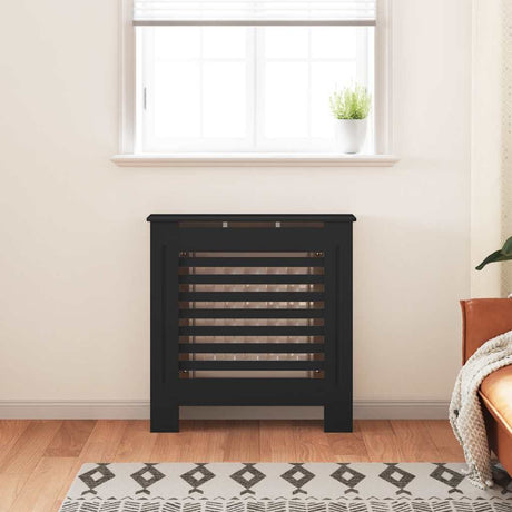 VIDAXL -Radiatorkonstruktion 78 cm MDF Schwarz